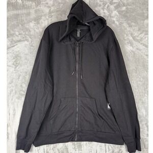 NWT Z By Zella Mens Full Zip Hoodie Black‎ Size 2XL Athletic Casual Comfort